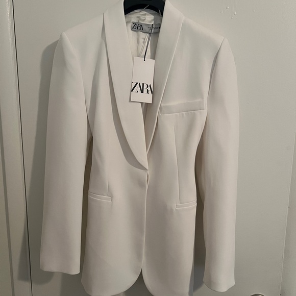 Zara Women's Classic Cream Blazer - Picture 1 of 5